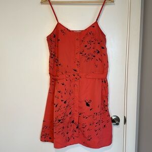 Salmon mini dress